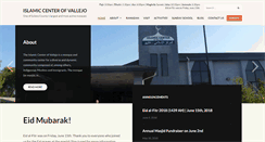 Desktop Screenshot of islamiccenterofvallejo.org